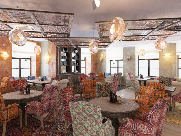 Фото из портфолио Ресторан индийской кухни – фотографии дизайна интерьеров на INMYROOM