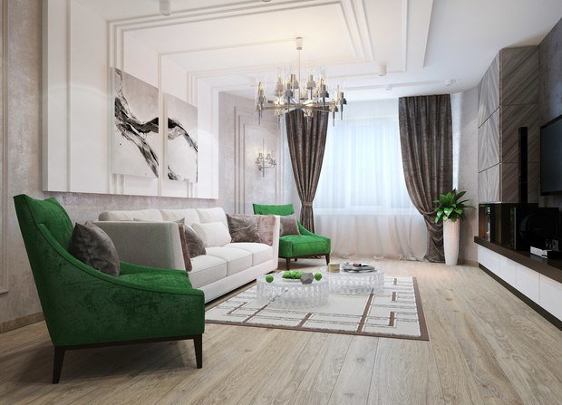 Фото из портфолио 3к.кв. в ЖК Эгоист (136 кв.м) – фотографии дизайна интерьеров на INMYROOM