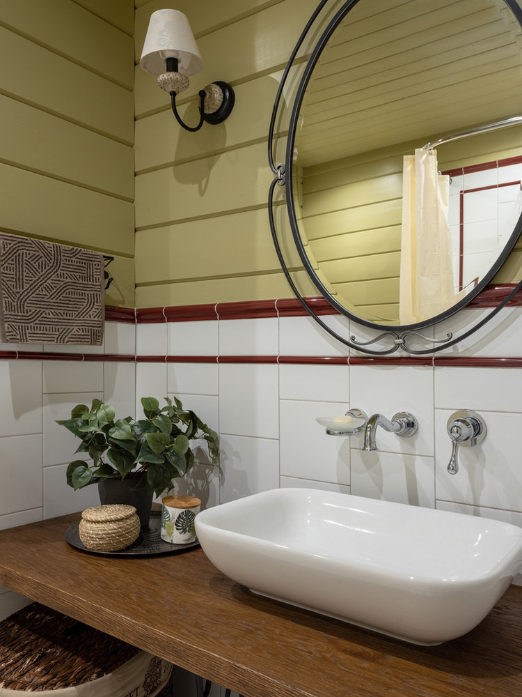 Фотография: Ванная в стиле Прованс и Кантри, Дом, Проект недели, Дача, Дом и дача, Московская область, 4 и больше, Более 90 метров, Анна Морозова, Aminteriors, Талеж, Константин Доронченков – фото на INMYROOM