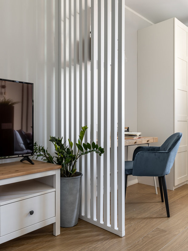 Фотография: Кабинет в стиле Современный, Квартира, Проект недели, Самара, 1 комната, 40-60 метров, Айгуль Султанова – фото на INMYROOM