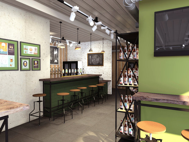 Фото из портфолио Бар-магазин "Зеленая зона", Москва, 2016г – фотографии дизайна интерьеров на INMYROOM