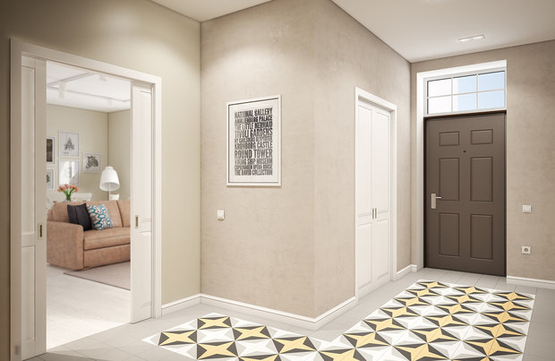 Фотография: Прихожая в стиле Скандинавский, Современный, Дом, Проект недели, Дом и дача, Московская область, кухня-гостиная дизайн, Студия 3.14, Таунхаус, Тимур Абдрахманов, Борис Комаровский, Ирина Леготкина, таунхаус с мансардой – фото на INMYROOM