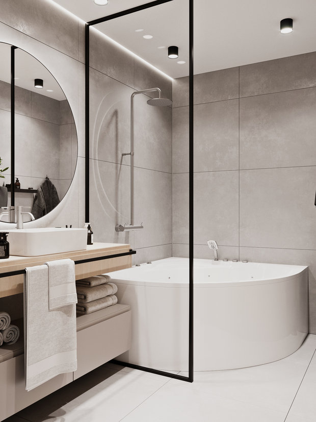 Фото из портфолио ЖК «На Фруктовой», Ижевск, 85 м2 – фотографии дизайна интерьеров на INMYROOM