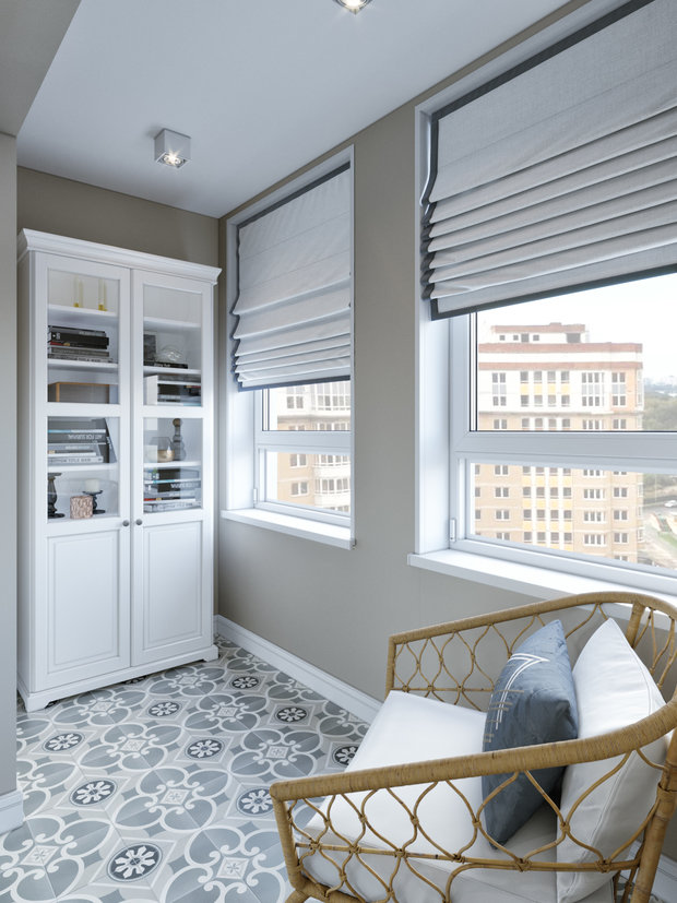 Фотография: Балкон в стиле Скандинавский, Современный, Классический, Проект недели, 1 комната, 40-60 метров – фото на INMYROOM