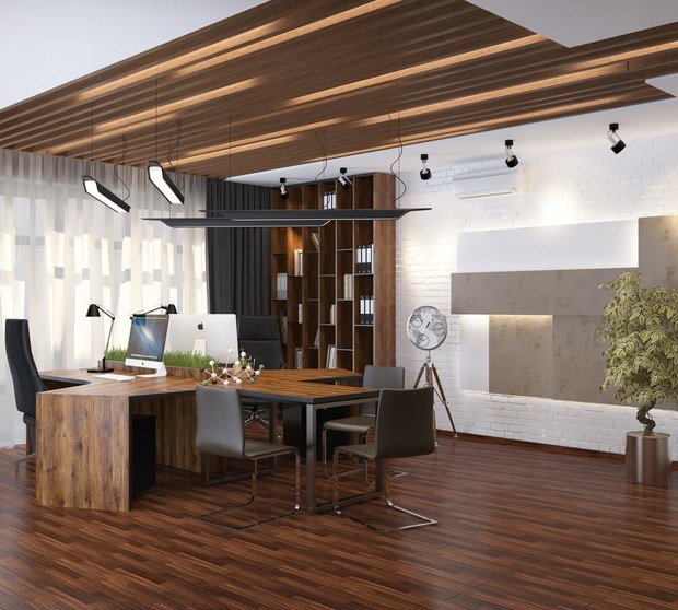 Фото из портфолио Дизайн интерьера офиса (400 кв.м) – фотографии дизайна интерьеров на INMYROOM