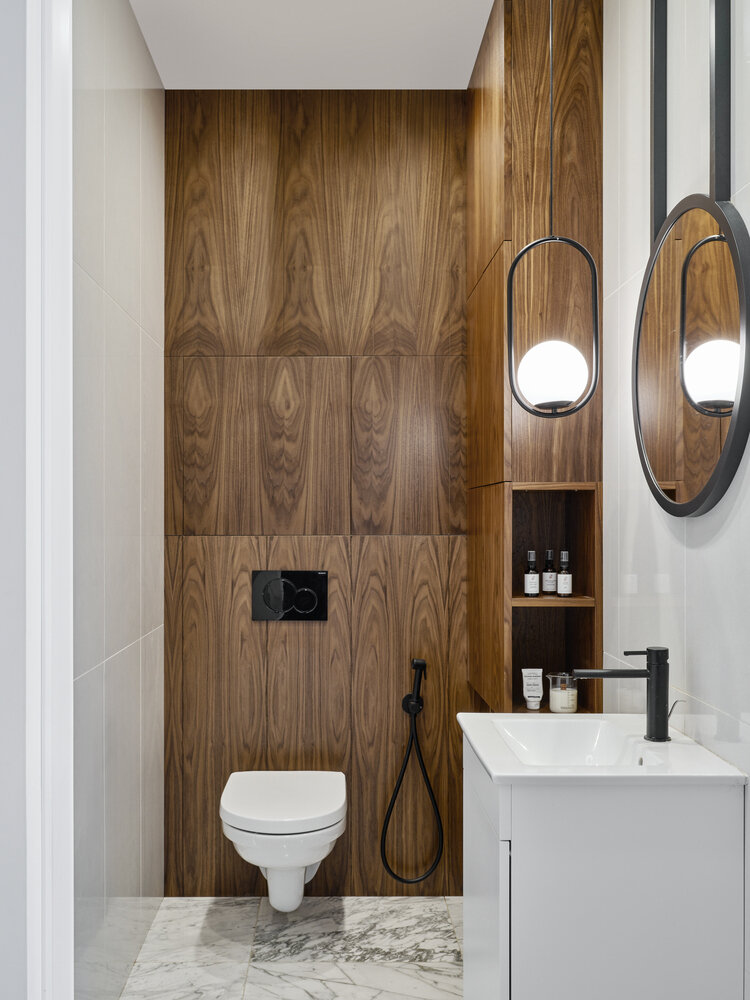 Фотография: Ванная в стиле Современный, Квартира, Проект недели, Москва, 4 и больше, Более 90 метров, Н-Куб, Николай Николаев – фото на INMYROOM Фотография: Ванная в стиле Современный, Квартира, Проект недели, Москва, 4 и больше, Более 90 метров, Н-Куб, Николай Николаев – фото на INMYROOM