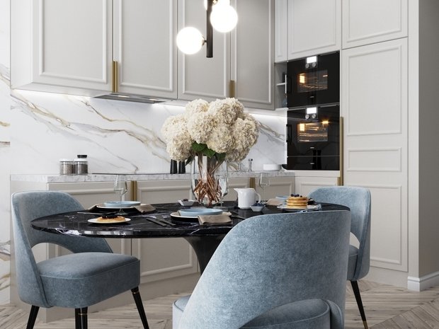 Фото из портфолио Незабудковый цвет – фотографии дизайна интерьеров на INMYROOM