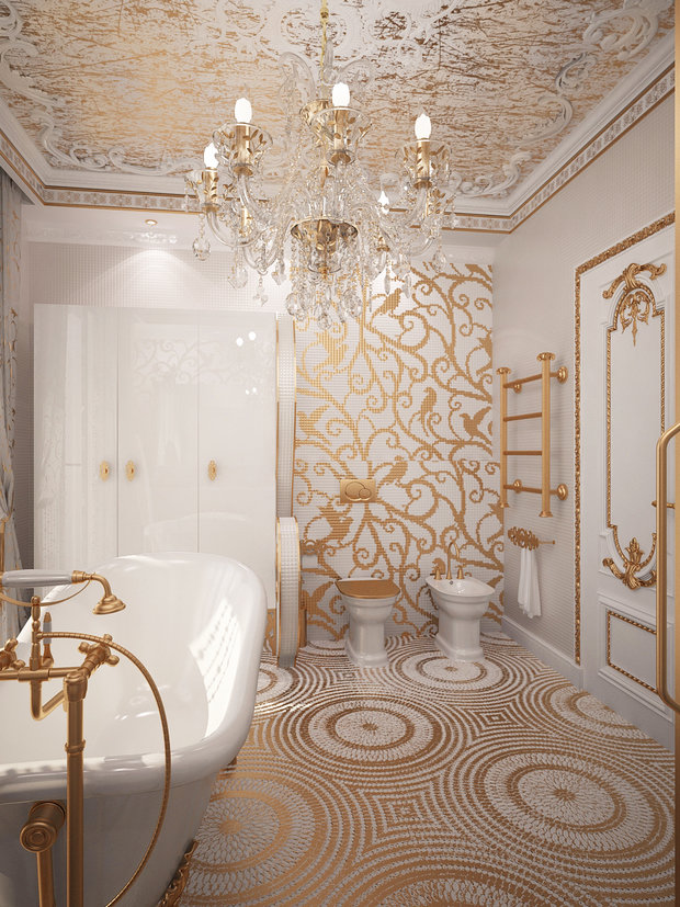 Фото из портфолио В золоте – фотографии дизайна интерьеров на INMYROOM