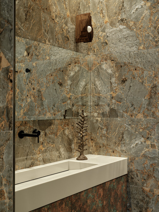 Фотография: Ванная в стиле Современный, Эклектика, Дом, Проект дня, Дом и дача, Блочный дом, 4 и больше, Более 90 метров, Елена Тринитатская, Нижегородская область – фото на INMYROOM