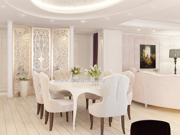 Фото из портфолио Дизайн проект кухни в современной классике в ЖК Тихвин от Батенькофф – фотографии дизайна интерьеров на InMyRoom.ru