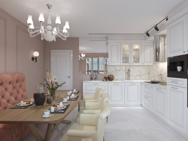 Фото из портфолио Кухня-столовая на Южном берегу – фотографии дизайна интерьеров на INMYROOM