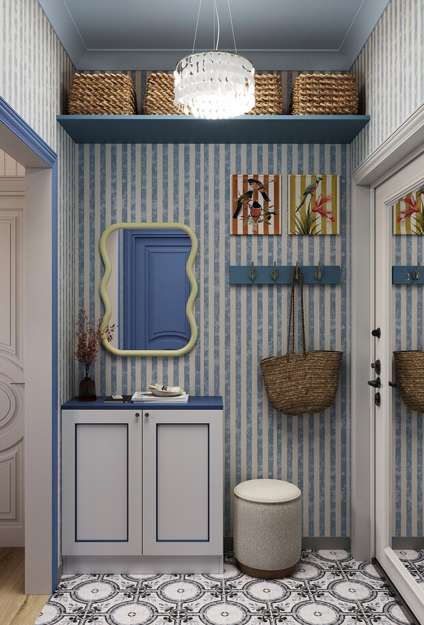 Фотография: Прихожая в стиле Прованс и Кантри, Эклектика, Винтажный, Проект дня, Дача, Дом и дача, Ирина Собыленская, 1 комната, до 40 метров, Смоленская область – фото на INMYROOM