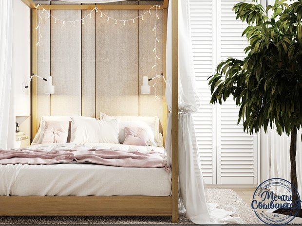 Фото из портфолио Спальня в очень светлых тонах – фотографии дизайна интерьеров на INMYROOM