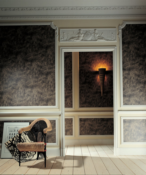 Интерьер гостиной в классическом стиле с элементами винтажа