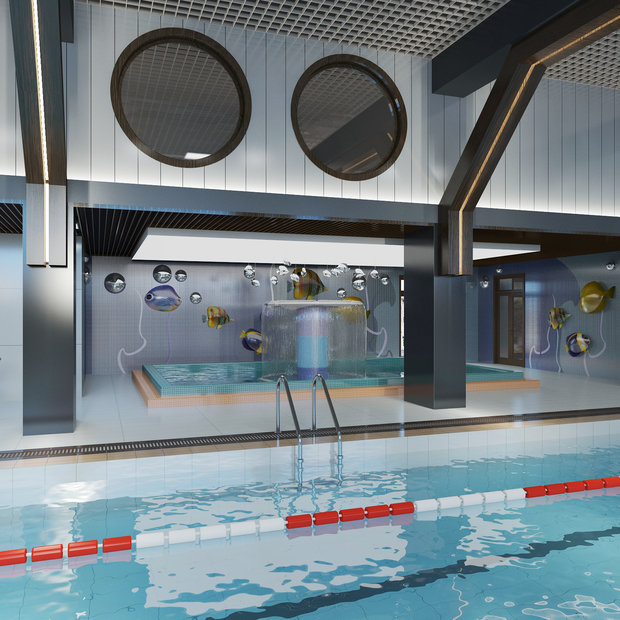 Фото из портфолио Спорткомплекс "АТМОСФЕРА" – фотографии дизайна интерьеров на INMYROOM