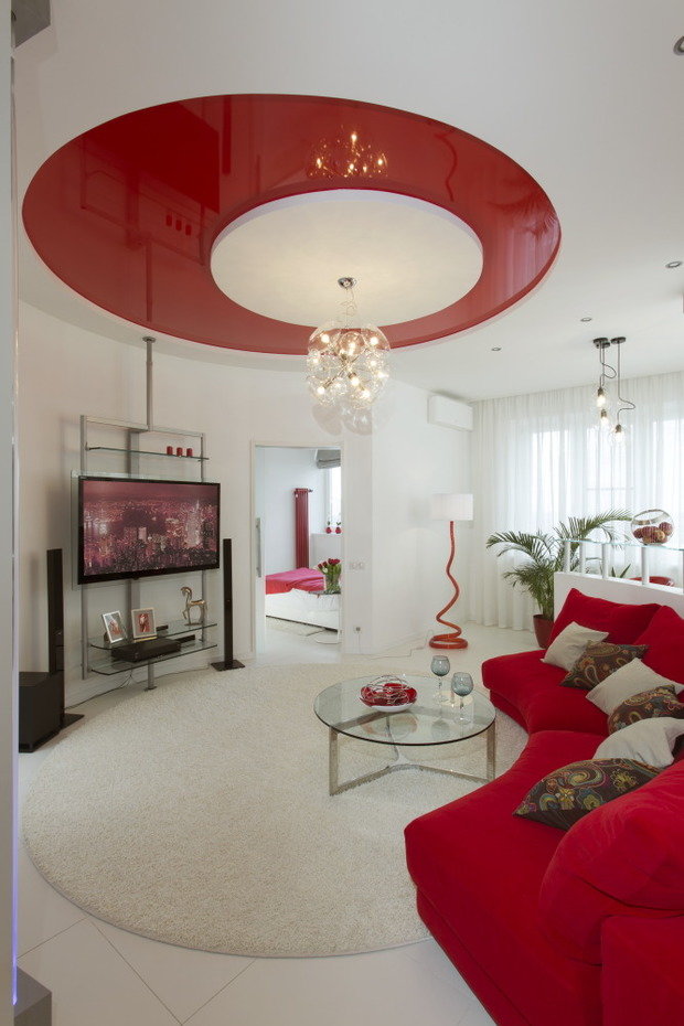 Фотография: Гостиная в стиле Хай-тек – фото на INMYROOM