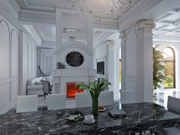 Фото из портфолио Дизайн гостиной классика  – фотографии дизайна интерьеров на INMYROOM