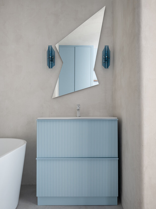 Фотография: Ванная в стиле Современный, Минимализм, Малогабаритная квартира, Квартира, Студия, Проект недели, Москва, Монолитный дом, до 40 метров, Екатерина Лоскутова – фото на INMYROOM