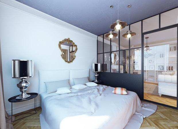 Фотография: Спальня в стиле Эклектика – фото на InMyRoom.ru