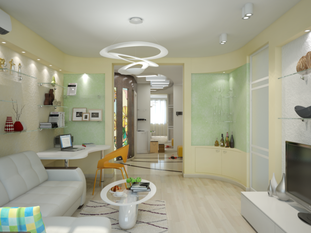 Фотография: Гостиная в стиле Современный, Хай-тек – фото на INMYROOM