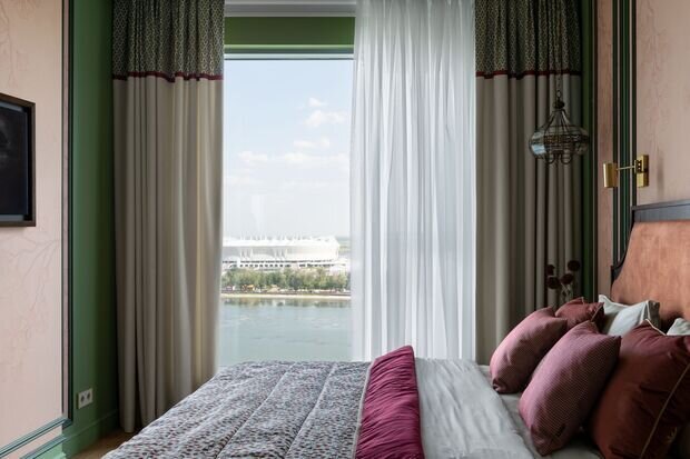 Фотография: Спальня в стиле Классический, Современный, Эклектика, Квартира, Проект дня, Ростов-на-Дону, 3 комнаты, Более 90 метров, Эксклюзивные проекты, Алла Пляшник, Виктория Щербакова – фото на INMYROOM