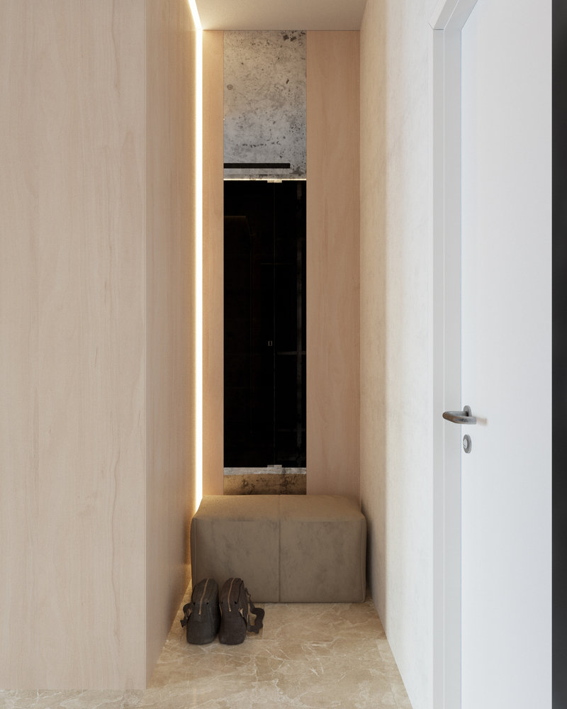 Фотография: Прихожая в стиле Современный, Квартира, Студия, Минимализм, Проект недели, Монолитный дом, 40-60 метров, Батуми, Грузия, VAE design & architecture – фото на INMYROOM Фотография: Прихожая в стиле Современный, Квартира, Студия, Минимализм, Проект недели, Монолитный дом, 40-60 метров, Батуми, Грузия, VAE design & architecture – фото на INMYROOM