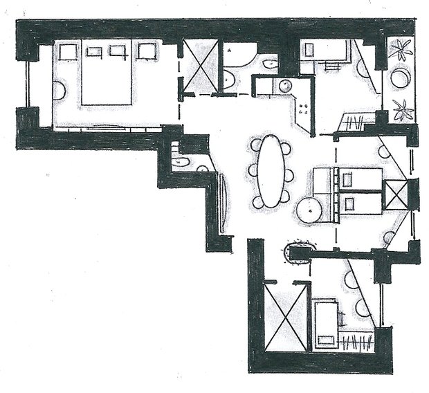 Фото из портфолио Мои перепланировки – фотографии дизайна интерьеров на INMYROOM