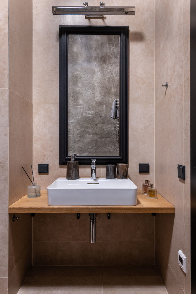 Фотография: Ванная в стиле Лофт, Квартира, Студия, Проект недели, Москва, Кирпичный дом, 40-60 метров, Юлия Сологубова – фото на INMYROOM Фотография: Ванная в стиле Лофт, Квартира, Студия, Проект недели, Москва, Кирпичный дом, 40-60 метров, Юлия Сологубова – фото на INMYROOM