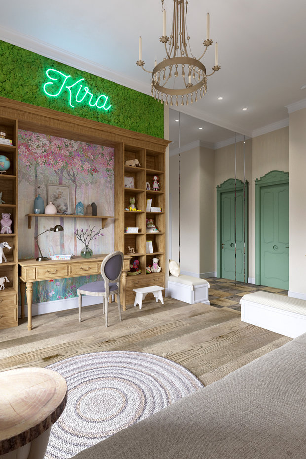 Фотография: Детская в стиле Прованс и Кантри, Квартира, Проект недели, Москва, Светлана Гаврилова, 3 комнаты, Более 90 метров – фото на INMYROOM