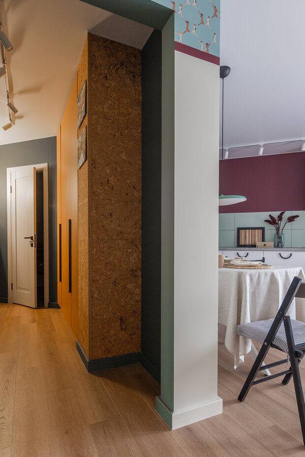 Фотография: Прихожая в стиле Современный, Малогабаритная квартира, Квартира, Студия, Проект дня, Беларусь, Монолитный дом, Блочный дом, до 40 метров, Могилев, Ольга Дубровская – фото на INMYROOM