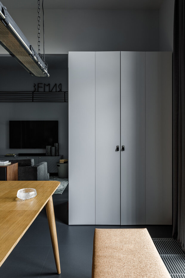 Фотография: Кухня и столовая в стиле Лофт, Современный, Квартира, Проект недели, Москва, Ирина Крашенинникова, Монолитный дом, 2 комнаты, 60-90 метров – фото на INMYROOM