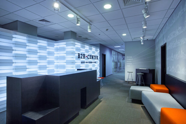 Фото из портфолио Офис компании Б2Б центр – фотографии дизайна интерьеров на INMYROOM