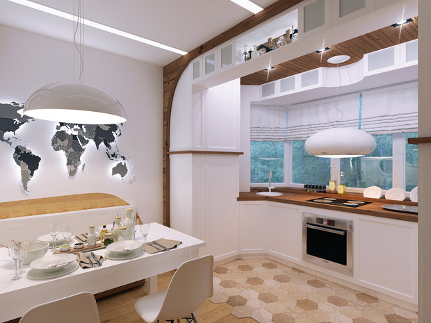 Фотография: Кухня и столовая в стиле Минимализм, Эко – фото на INMYROOM