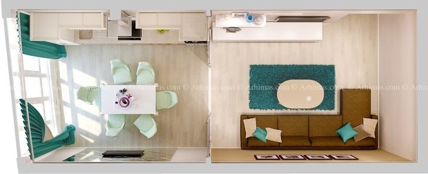Фото из портфолио Стоимость дизайн интерьера 2-х комнатная квартира Одесса – фотографии дизайна интерьеров на INMYROOM