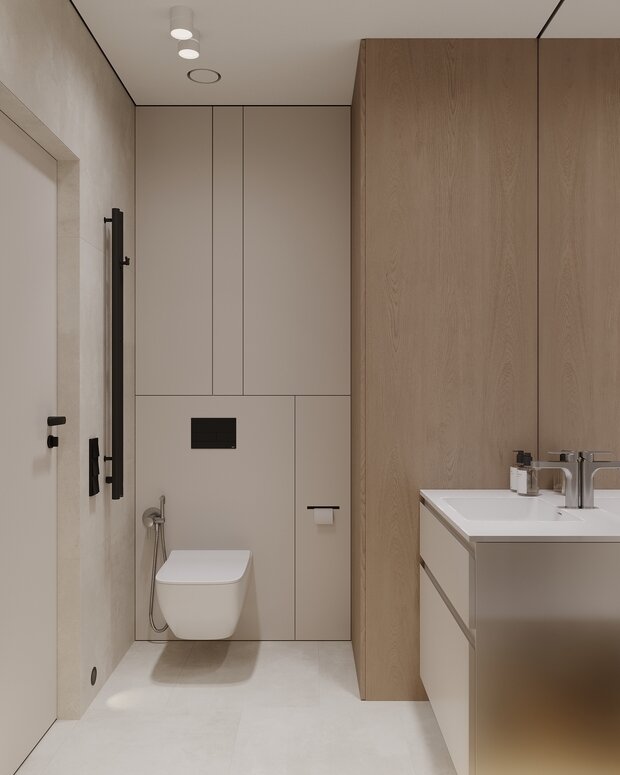 Фото из портфолио ЖК Vangarden (Прихожая/СУ) – фотографии дизайна интерьеров на INMYROOM