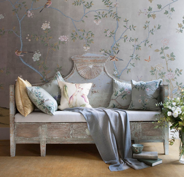 Фотография: Мебель и свет в стиле Прованс и Кантри, Декор интерьера, Обои – фото на INMYROOM