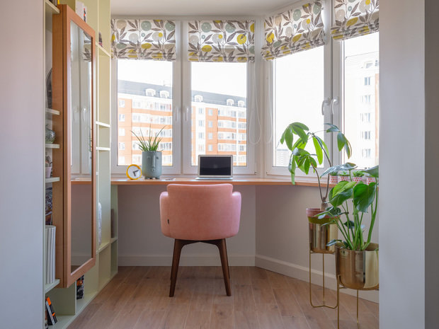 Фотография: Балкон в стиле Современный, Квартира, Проект недели, Москва, П-44К, Панельный дом, 2 комнаты, 60-90 метров, Анна Морозова – фото на INMYROOM