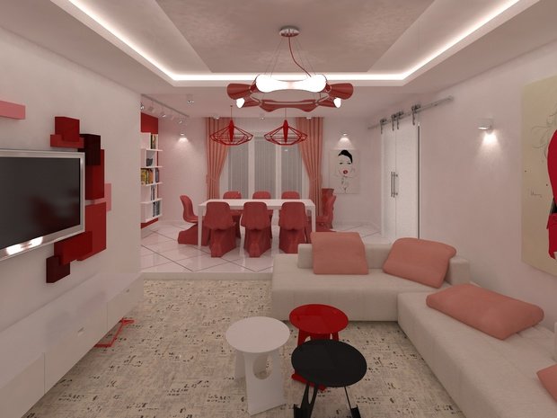 Фото из портфолио "ВСЕ КРАСНОЕ" – фотографии дизайна интерьеров на INMYROOM