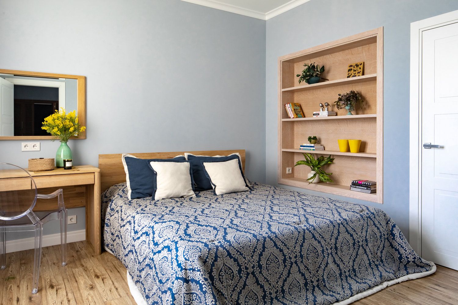 Фотография: Спальня в стиле Современный, Кухня и столовая, Ванная, Детская, Квартира, Проект недели, Голубой, 3 комнаты, ПРЕМИЯ INMYROOM – фото на INMYROOM Фотография: Спальня в стиле Современный, Кухня и столовая, Ванная, Детская, Квартира, Проект недели, Голубой, 3 комнаты, ПРЕМИЯ INMYROOM – фото на INMYROOM