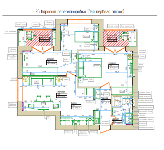 Фото из портфолио Проект "Перепланировка 2х комнатной квартиры" – фотографии дизайна интерьеров на INMYROOM
