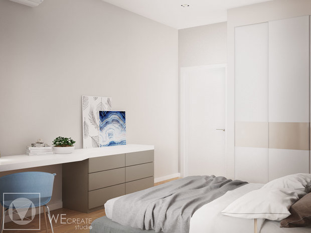 Фото из портфолио Светлая квартира с яркими акцентами – фотографии дизайна интерьеров на INMYROOM