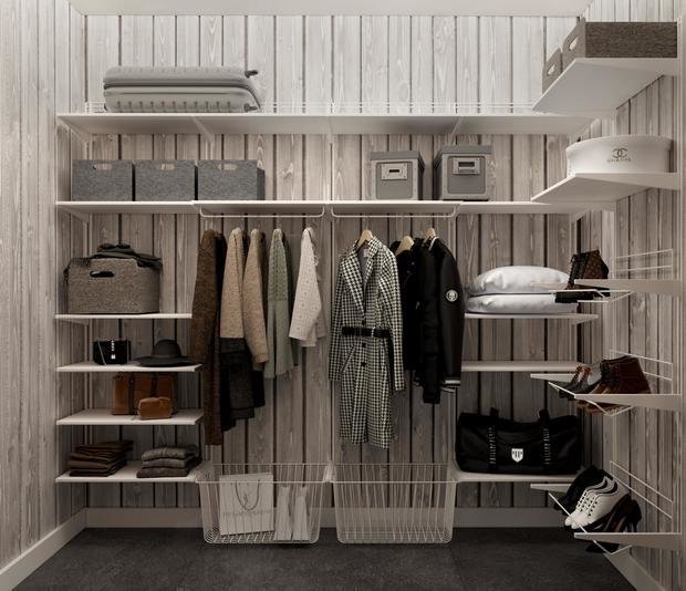 Фотография: Гардеробная в стиле Скандинавский, Дом, Проект недели, Дом и дача, Ленинградская область, 4 и больше, Более 90 метров, Анастасия Рамазанова – фото на INMYROOM