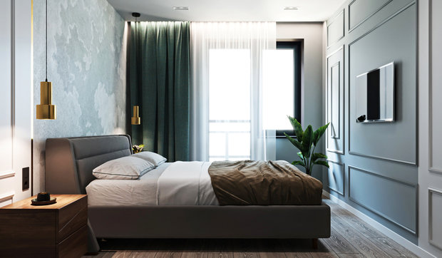 Фото из портфолио Спальня 13 м² – фотографии дизайна интерьеров на INMYROOM