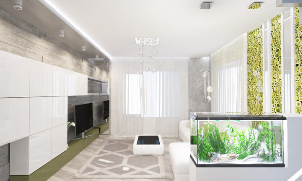 Фото из портфолио Гостиная в экостиле – фотографии дизайна интерьеров на INMYROOM