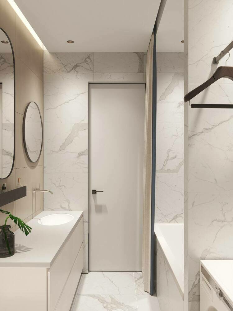 Фотография: Ванная в стиле Современный, Проект недели, Москва, 3 комнаты, 60-90 метров, Анна Коробко, D.A.interior design, Дмитрий Коробко – фото на INMYROOM Фотография: Ванная в стиле Современный, Проект недели, Москва, 3 комнаты, 60-90 метров, Анна Коробко, D.A.interior design, Дмитрий Коробко – фото на INMYROOM