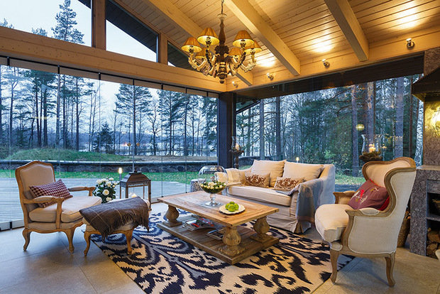 Фотография: Гостиная в стиле Прованс и Кантри, Декор интерьера, Дом, Праздник – фото на INMYROOM