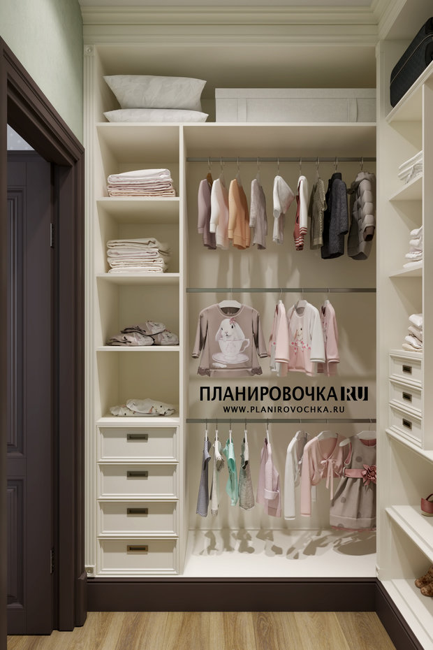 Фото из портфолио ЖК "Ясный", Гардеробная 2,9 м2 – фотографии дизайна интерьеров на INMYROOM