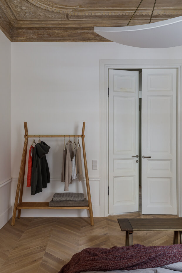 Фотография: Спальня в стиле Классический, Современный, Эклектика, Квартира, Проект дня, Санкт-Петербург, 4 и больше, Более 90 метров, Эксклюзивные проекты, Алла Куница – фото на INMYROOM