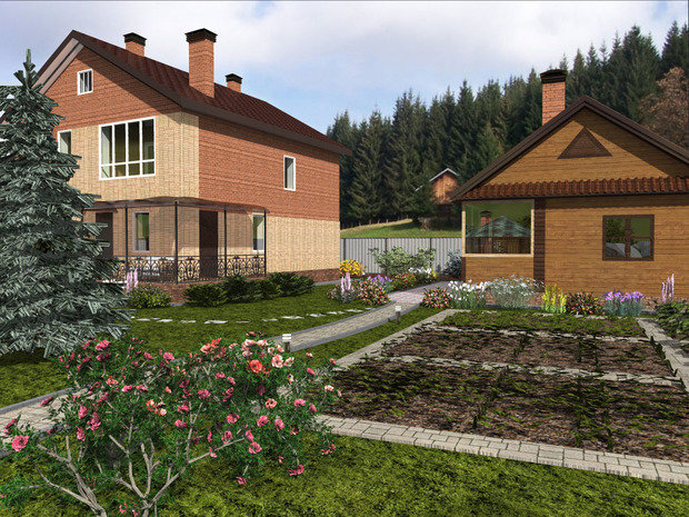 Фото из портфолио Ландшафтный проект в поселке Жареный Бугор – фотографии дизайна интерьеров на INMYROOM