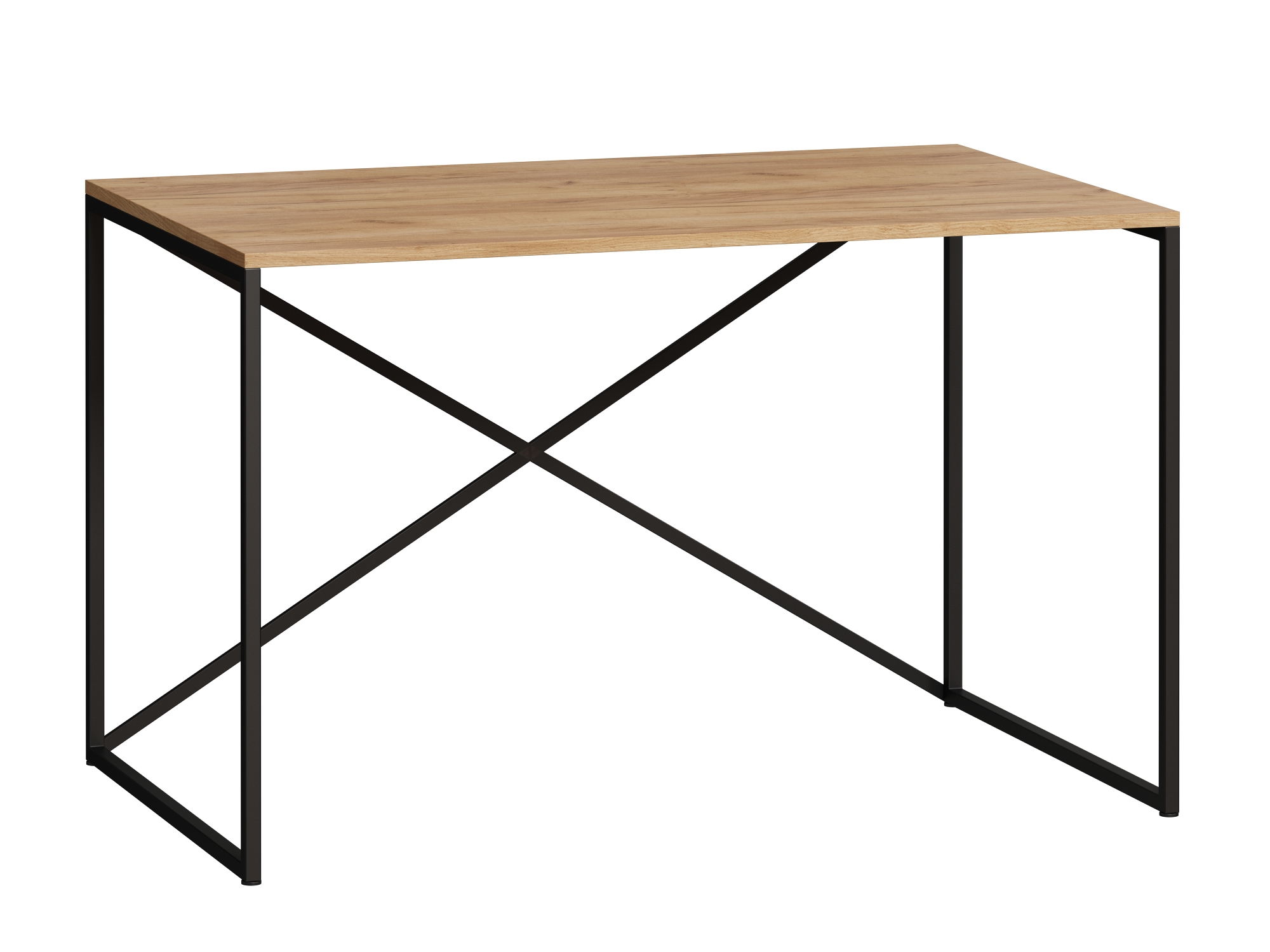 Стол письменный Мальборк Кросс черно-коричневого цвета